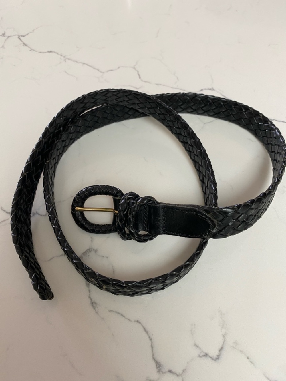 Nordstrom Black Braided Leather Belt